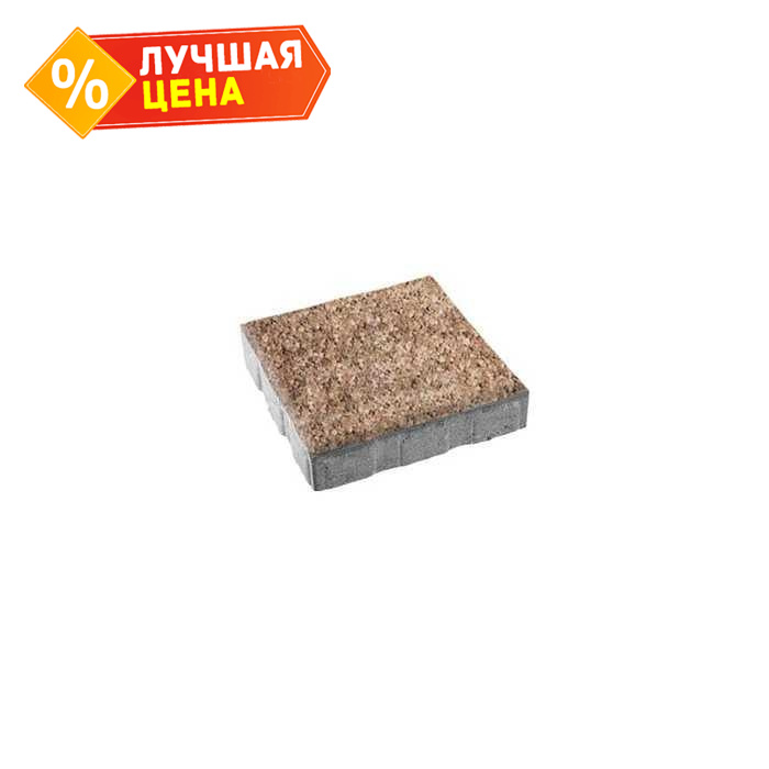 Плитка тротуарная Квадрум Б.7.К.8 Листопад гладкий xаски 600x600x80 мм