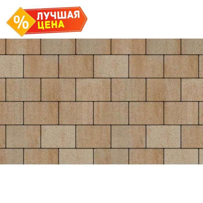 Плитка тротуарная Прямоугольник (Ла-Линия) Б.1.П.8 Искусственный камень Степняк, 300x200x80 мм