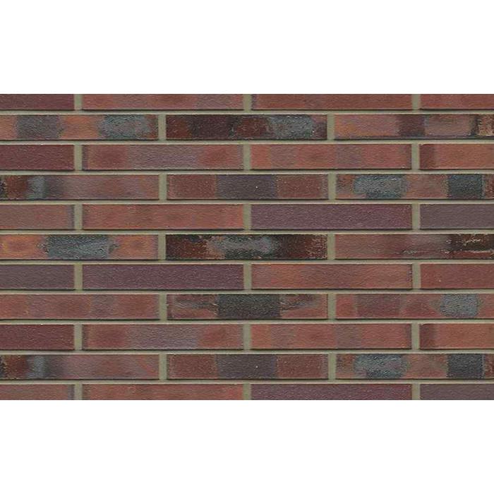 Кирпич клинкерный Westerwaelder Klinker Nr 04KS Rotbraun-bunt Kohle Spezial, 290х90х40 мм