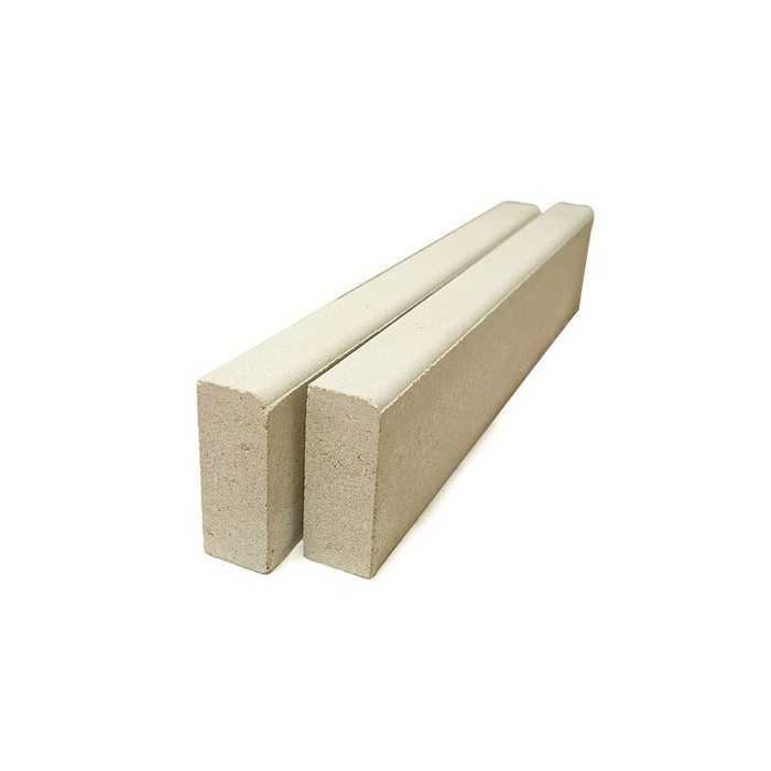 Тротуарный бордюр BRAER БР 100.20.8 белый, 1000*80*200 мм