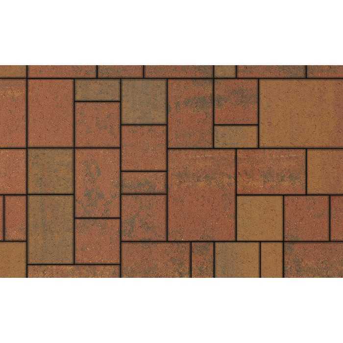 Плитка тротуарная Мюнxен Б.2.Ф.6см Листопад гладкий Арабская ночь