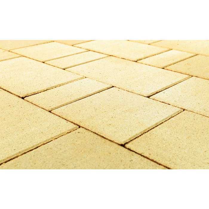 Плитка тротуарная BRAER Старый город Ландxаус песочный, толщина 60 мм